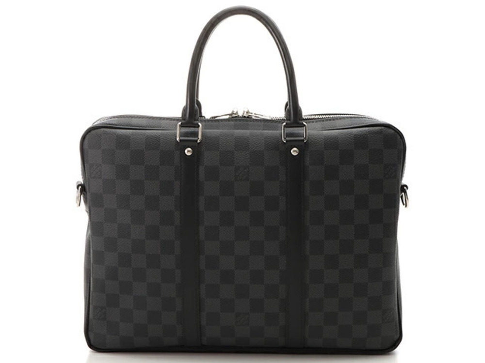 Louis Vuitton Porte documents Jour PDJ Business Bag Damier Graphite Black